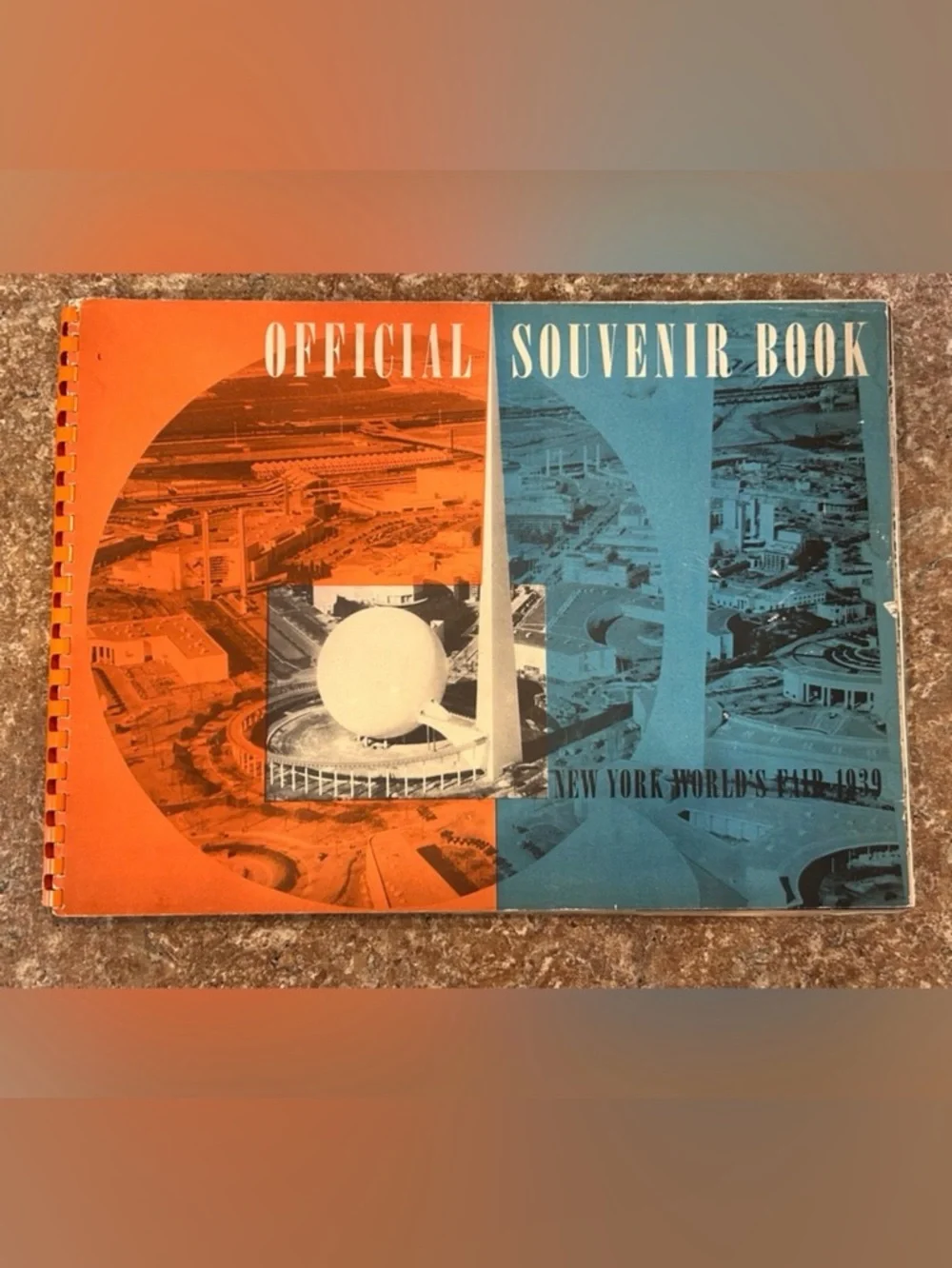 1939 New York World's Fair Official Souvenir Book, Vintage Coffee Table Book